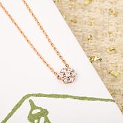 VCA Fleurette Pendant 18K White/ Rose Gold Diamond  - 5