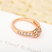 VCA Fleurette Ring 18K White/ Rose Gold Diamond - 5