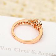 VCA Fleurette Ring 18K White/ Rose Gold Diamond - 3