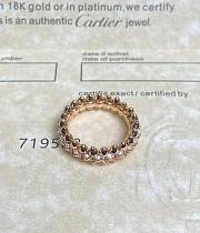 Clash De Cartier Ring Small Paved Rose Gold  - 6