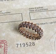 Clash De Cartier Ring Small Paved Rose Gold  - 3