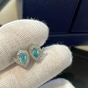 Chaumet Josephine Aigrette Earrings White Gold Aquamarines Diamonds - 6