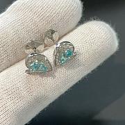 Chaumet Josephine Aigrette Earrings White Gold Aquamarines Diamonds - 2