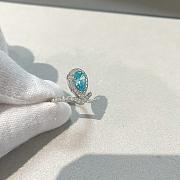 Chaumet Josephine Aigrette Ring White Gold Aquamarines Diamonds - 4