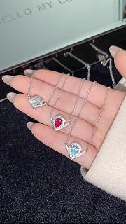 Chaumet Josephine Aigrette Pendant White Gold Aquamarines Diamonds - 4