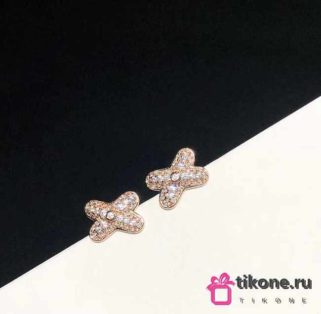 Chaumet Jeux De Liens Earring White/ Rose Gold Diamonds - 1