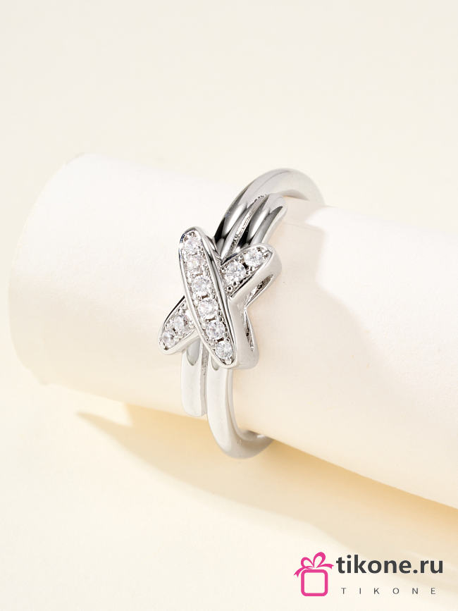 Chaumet Jeux De Liens Ring White Gold Diamonds 081240 - 1