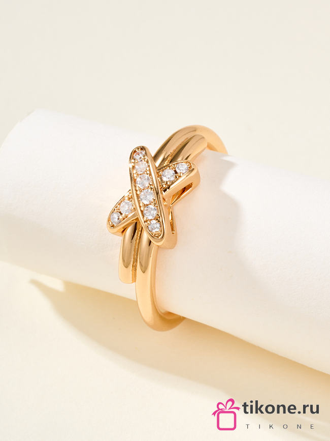 Chaumet Jeux De Liens Ring Rose Gold Diamonds 081239 - 1