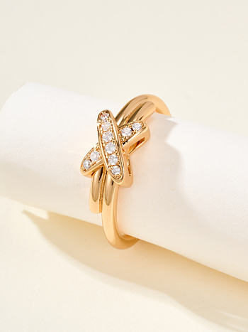 Chaumet Jeux De Liens Ring Rose Gold Diamonds 081239