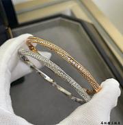 Graff Spiral Pave Diamond Bangle White Gold RGB351S - 4