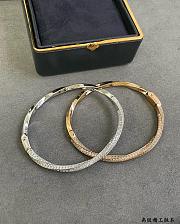Graff Spiral Pave Diamond Bangle White Gold RGB351S - 2