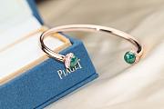 Piaget Possession Open Bangle Bracelet In 18K Rose Gold with Malachite G36PB100 - 2