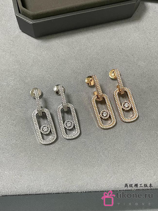 Messika So Move XL Pave Pendant Earrings Diamond - 1