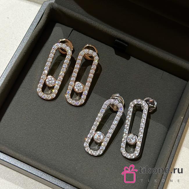 Messika Move Uno Pave-set Earrings Diamond - 1