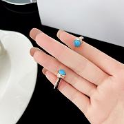 Piaget Possession Open Bangle Bracelet In 18K Rose Gold with Turquoise G36PA200 - 2