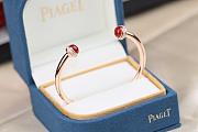 Piaget Possession Open Bangle Bracelet In 18K Rose Gold with Carnelian G36PA600 - 1