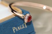 Piaget Possession Open Bangle Bracelet In 18K Rose Gold with Carnelian G36PA600 - 4