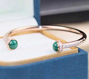 Piaget Possession Open Bangle Bracelet In 18K Rose Gold with Malachite G36PD400 - 4