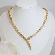 Bvlgari Serpenti Viper 18KT Rose Gold Necklace Set With Full Pave Diamonds 358788 - 3