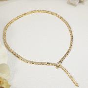 Bvlgari Serpenti Viper 18KT White Gold Necklace Set With Full Pave Diamonds 360350 - 4