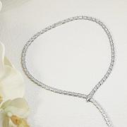 Bvlgari Serpenti Viper 18KT White Gold Necklace Set With Full Pave Diamonds 360350 - 3