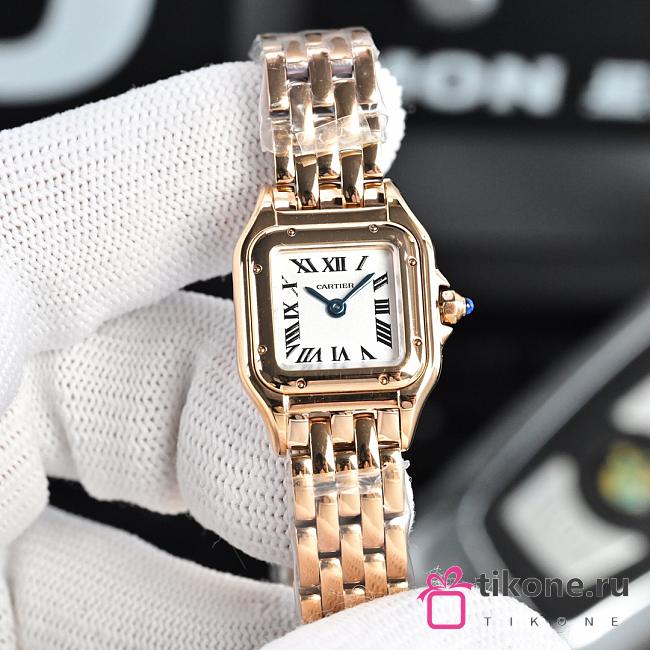 Panthere de Cartier Watch Rose Gold Mini Model 19x25mm - 1