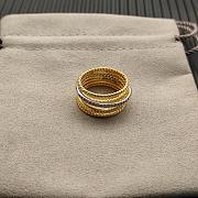 David Yurman Crossover Ring 18k Yellow Gold With Diamonds 12mm - 4