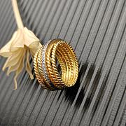 David Yurman Crossover Ring 18k Yellow Gold With Diamonds 12mm - 5