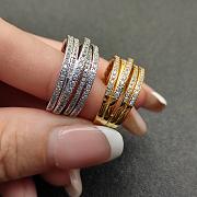 David Yurman Pave Crossover Ring 18k Yellow Gold With Diamonds 11mm - 6