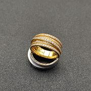 David Yurman Pave Crossover Ring 18k Yellow Gold With Diamonds 11mm - 3
