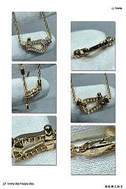 Fred Force 10 Necklace Medium Model 18k Yellow Gold And Diamonds 7B0233 - 6