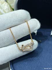 Fred Force 10 Necklace Medium Model 18k Yellow Gold And Diamonds 7B0233 - 4