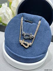 Fred Force 10 Necklace Medium Model 18k Yellow Gold And Diamonds 7B0233 - 3