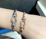 Fred Force 10 Bracelet 18k Yellow/ White Gold Diamonds Medium Model - 6