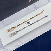 Fred Force 10 Bracelet 18k Yellow/ White Gold Diamonds Medium Model - 2