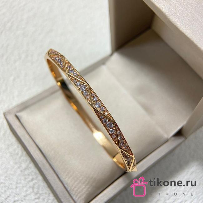 Laurence Graff Signature Pave Diamond Bangle Rose Gold RGB603 - 1