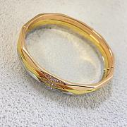 Laurence Graff Signature Faceted Pave Diamond Bangle Yellow Gold RGB696 - 4
