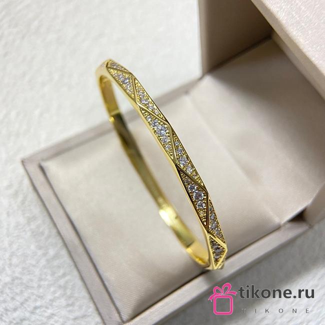 Laurence Graff Signature Pave Diamond Bangle Yellow Gold RGB604 - 1