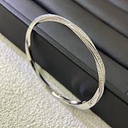 Graff Spiral Pave Diamond Bangle White Gold RGB351S - 1