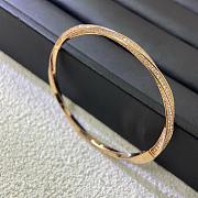 Graff Spiral Pave Diamond Bangle Rose Gold RGB349 - 1