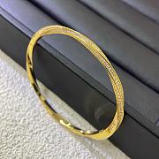 Graff Spiral Pave Diamond Bangle Yellow Gold RGB448S - 6