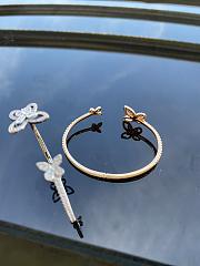 Graff Butterfly Silhouette Open Diamond Bangle White Gold - 5