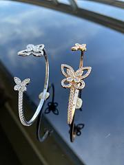 Graff Butterfly Silhouette Open Diamond Bangle White Gold - 4