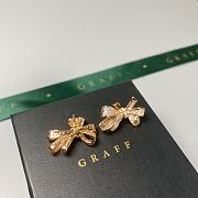 Graff Tilda’s Bow Classic Diamond Stud Earrings White/ Rose Gold - 5
