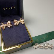 Graff Tilda’s Bow Classic Diamond Stud Earrings White/ Rose Gold - 3