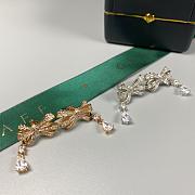 Graff Tilda’s Bow Classic Diamond Drop Earrings White/ Rose Gold - 1