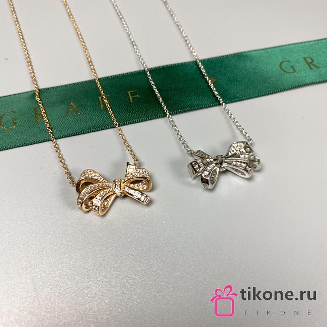 Graff Tilda’s Bow Classic Diamond Pendant White/ Rose Gold - 1