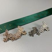 Graff Triple Butterfly Silhouette Diamond Earrings White/ Rose Gold - 4