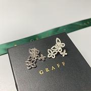 Graff Triple Butterfly Silhouette Diamond Earrings White/ Rose Gold - 3