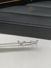 Graff Pave Butterfly Diamond Petite Stud Earrings White/ Rose Gold - 6